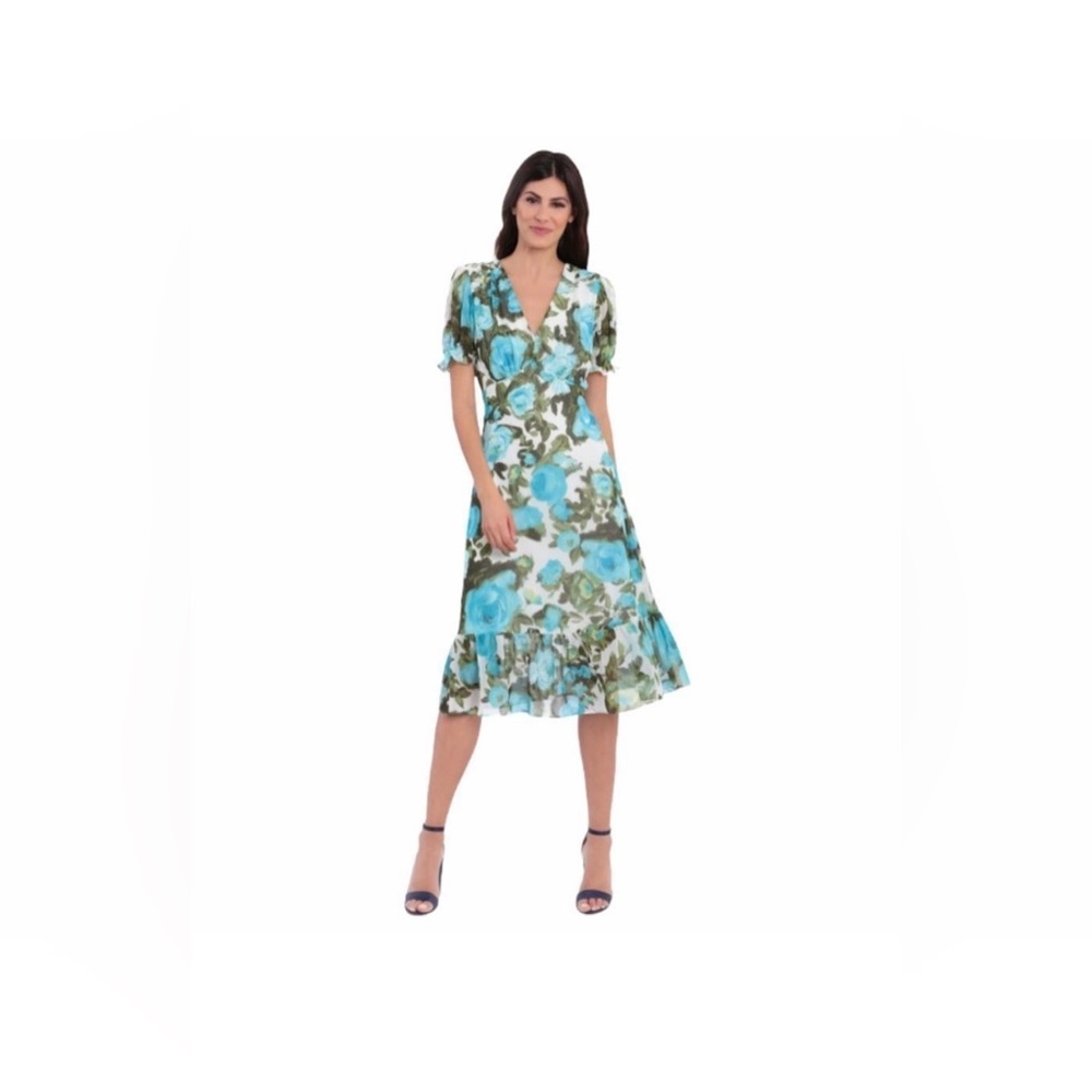 London Times Floral Dress, Sz. 6P